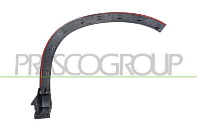 EXTENSION D'AILE AVANT GAUCHE-NOIRE-STRUCTUREE-AVEC CLIPS-AVEC BIADHESIF