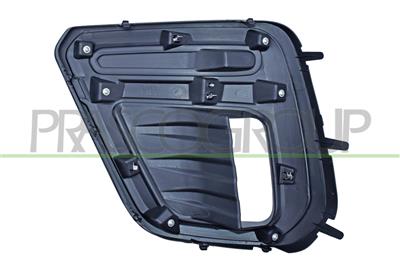 BUMPER GRILLE RIGHT-BLACK-WITH FOG LAMP HOLE-WITH CHROME FRAME