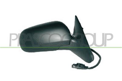 DOOR MIRROR RIGHT-ELECTRIC-HEATED-PRIMED-SHORT HOUSING-CONVEX