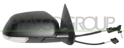 DOOR MIRROR RIGHT-CABLE-PRIMED-WITH LAMP