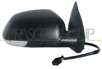 DOOR MIRROR RIGHT-ELECTRIC-HEATED-PRIMED-WITH LAMP