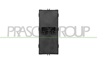 PULSANTIERA ALZACRISTALLO PORTA ANTERIORE SINISTRA-NERA-BORDO CROMATO-4 INTERRUTTORI-10 PINS