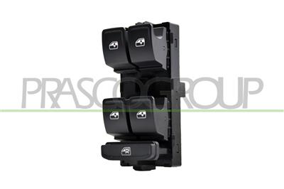 BOTONERAS PUERTA DELANTERA IZQUIERDA-NEGRA-4 INTERRUPTORES-8 PINES