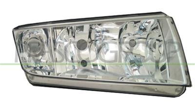 HEADLAMP RIGHT H7+H3 ELECTRIC-CHROME