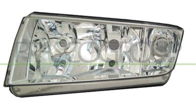OPTICA IZQUIERDA H7+H3 ELECTRICA-SIN MOTOR-NEGRA MOD. JUNIOR
