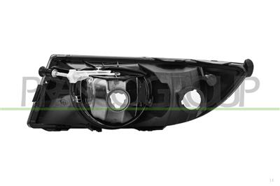 FENDINEBBIA DESTRO-CON LUCE DIREZIONALE-CON LUCE DIURNA-NERO MOD. SPORT