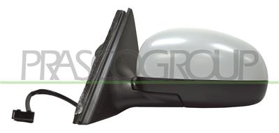 DOOR MIRROR LEFT-ELECTRIC-HEATED-PRIMED-ASPHERICAL-CHROME