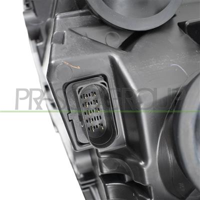 HEADLAMP RIGHT H4 ELECTRIC-WITH MOTOR-WITH DAY RUNNING LIGHT-BLACK