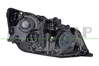 OPTICA IZQUIERDA H7+H7 ELECTRICA-CON MOTOR-CON LUZ DIURNA-NEGRA-LED
