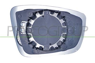 MIRROR GLASS BASE LEFT-HEATED-CONVEX