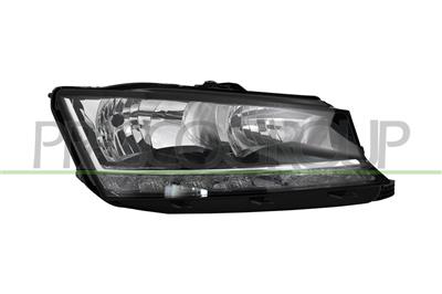 PROIETTORE DESTRO H7+H7-ELETTRICO-CON MOTORE-CON LUCE DIURNA LED-VERSIONE A.L.
