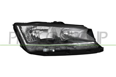 PROIETTORE DESTRO H7+H7-ELETTRICO-CON MOTORE-CON LUCE DIURNA-LED