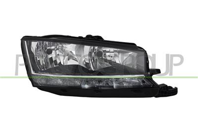 HEADLAMP RIGHT H7+H7-ELECTRIC-WITH MOTOR-WITH DAY RUNNING LIGHT-LED