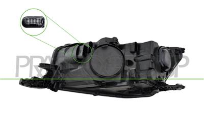 HEADLAMP RIGHT H7+H7-ELECTRIC-WITH MOTOR-WITH LED DAY RUNNING LIGHT-A.L. TYPE