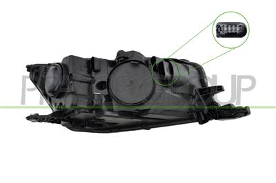 HEADLAMP LEFT H7+H7-ELECTRIC-WITH MOTOR-WITH LED DAY RUNNING LIGHT-A.L. TYPE