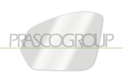 MIRROR GLASS BASE LEFT-HEATED-CONVEX