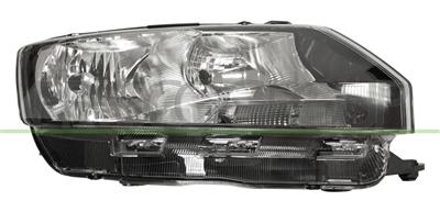 HEADLAMP RIGHT H7+H15 ELECTRIC-WITH MOTOR