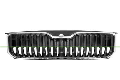 GRIGLIA RADIATORE-NERA-CON CORNICE CROMATA