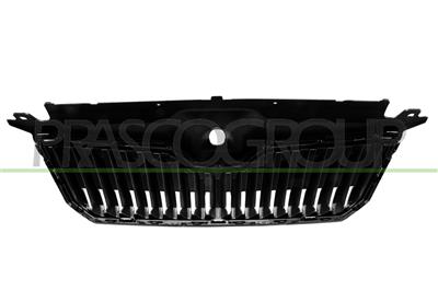 GRIGLIA RADIATORE-NERA-CON CORNICE CROMATA