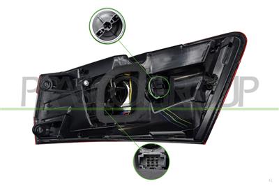FANALE POSTERIORE SINISTRO-ESTERNO-CON PORTA-LAMPADA-LED MOD. STATION WAGON-VERSIONE VARROC