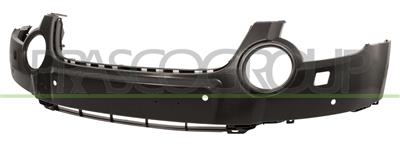 FRONT BUMPER-BLACK-SMOOTH FINISH TO BE PRIMED-WITH TOW HOOK COVER-WITH PDC-WITH HEADLAMP WASHER HOLES