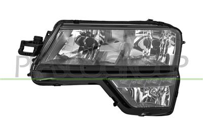 HEADLAMP LEFT H7+H7-ELECTRIC-WITH MOTOR-WITH DAY RUNNING LIGHT-WITHOUT FOG LAMP-LED-VARROC TYPE 