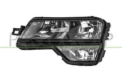 HEADLAMP LEFT H7+H7-ELECTRIC-WITH MOTOR-WITH DAY RUNNING LIGHT-WITH FOG LAMP-LED-VARROC TYPE 