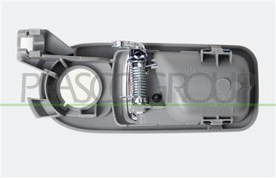 MANIGLIA ANTERIORE DESTRA-INTERNA-CON LEVA CROMATA-MOSTRINA-GRIGIA
