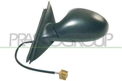 DOOR MIRROR LEFT-ELECTRIC-BLACK-HEATED-ASPHERICAL-CHROME