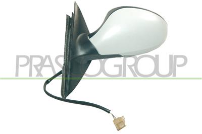 DOOR MIRROR LEFT-ELECTRIC-HEATED-PRIMED-ASPHERICAL-CHROME 12H5P