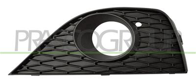 BUMPER GRILLE LEFT-BLACK-WITH FOG LAMP HOLES