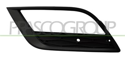 BUMPER GRILLE LEFT-BLACK-WITH FOG LAMP HOLES