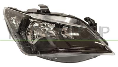 PROIETTORE DESTRO H7+H7-ELETTRICO-SENZA MOTORE-NERO