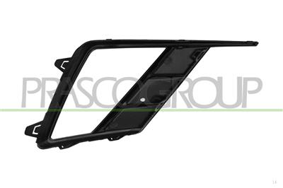 FRONT BUMPER GRILLE LEFT-BLACK-OPEN
