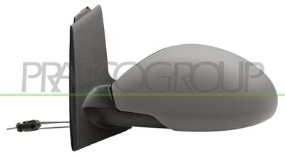 DOOR MIRROR LEFT-CABLE-PRIMED-ASPHERICAL