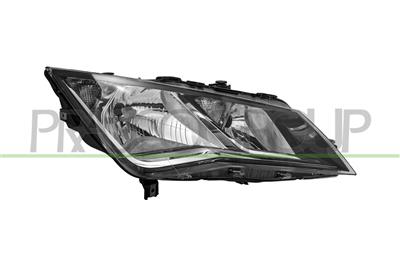 OPTICA DERECHA H7+H7 ELECTRICA-CON MOTOR-NEGRA