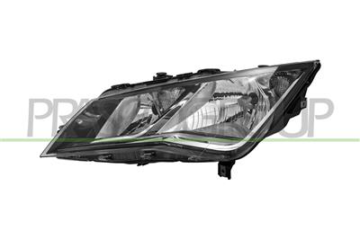 OPTICA IZQUIERDA H7+H7 ELECTRICA-CON MOTOR-NEGRO