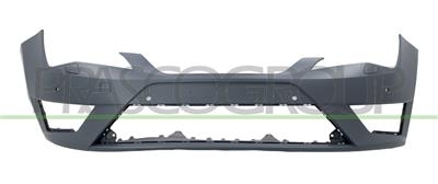 FRONT BUMPER PRIMED-WITH TOW HOOK COVER-WITH PDC+SENSOR HOLDERS-WITH HEADLAMP WASHER HOLES+HEADLAMP WASHER COVER