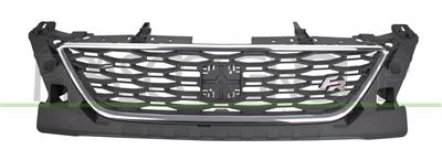 GRIGLIA RADIATORE-NERA-CON CORNICE CROMATA MOD. FR