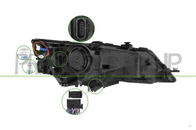 PROIETTORE SINISTRO-ELETTRICO-CON MOTORE-SENZA CENTRALINA-FULL LED-VERSIONE VALEO