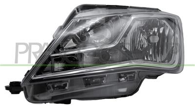 SCHEINWERFER LINKS-H7+H7-MIT LWR-MIT MOTOR-SCHWARZ