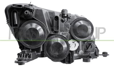 SCHEINWERFER LINKS-H7+H7-MIT LWR-MIT MOTOR-SCHWARZ