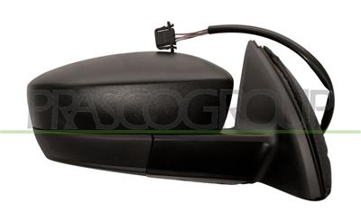 DOOR MIRROR RIGHT-ELECTRIC-BLACK-HEATED-CONVEX-CHROME