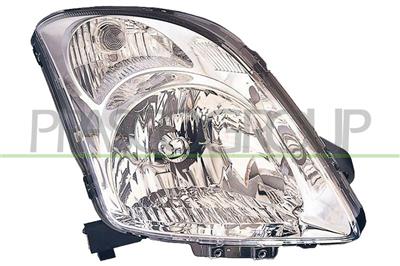 HEADLAMP RIGHT H4 ELECTRIC-WITHOUT MOTOR-CHROME