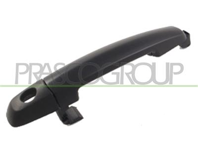 FRONT DOOR HANDLE LEFT-OUTER-BLACK-WITH KEY HOLE