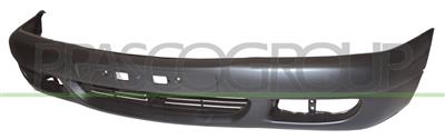 FRONT BUMPER-BLACK-WITH FOG LAMP COVERS