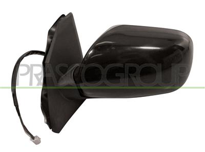 DOOR MIRROR LEFT-ELECTRIC-BLACK-CONVEX-CHROME