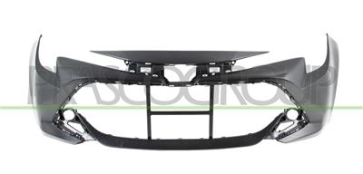 FRONT BUMPER-BLACK-SMOOTH FINISH TO BE PRIMED-WITH CUTTING MARKS FOR PDC,PARK ASSIST AND HEADLAMP WASHERS
