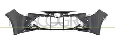 FRONT BUMPER-BLACK-SMOOTH FINISH TO BE PRIMED-WITH PDC AND PARK ASSIST-WITH HEADLAMP WASHER CUTTING MARKS HOLE