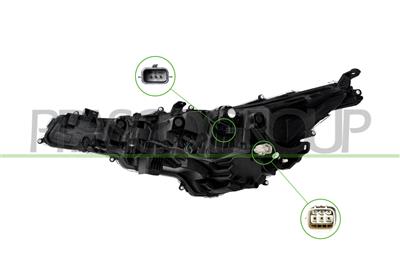 PROIETTORE DESTRO-ELETTRICO-CON MOTORE-CON LUCE DIURNA-FULL-LED-STANDARD MOD. 5 PORTE/STATION WAGON